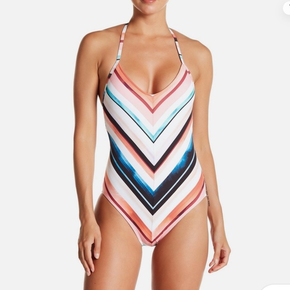 NWT La Blanca Women's Standard Halter One Piece Swimsuit - Picture 1 of 14